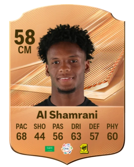 Al Shamrani 58 Bronze CM FC 27 card