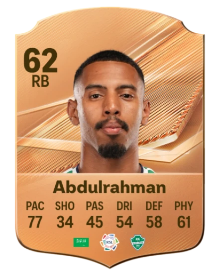 Abdulrahman 62 Bronze RB FC 27 card