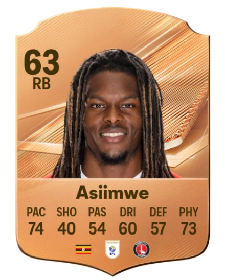 Asiimwe 63 Rare RB FC 26 card