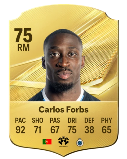Carlos Forbs 75 Common RM FC 26 card