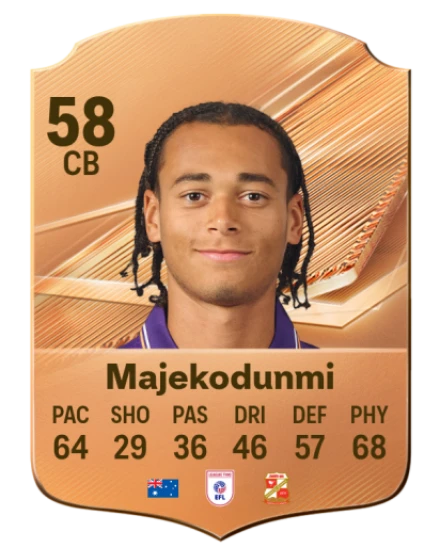 Majekodunmi 58 Bronze CB FC 27 card