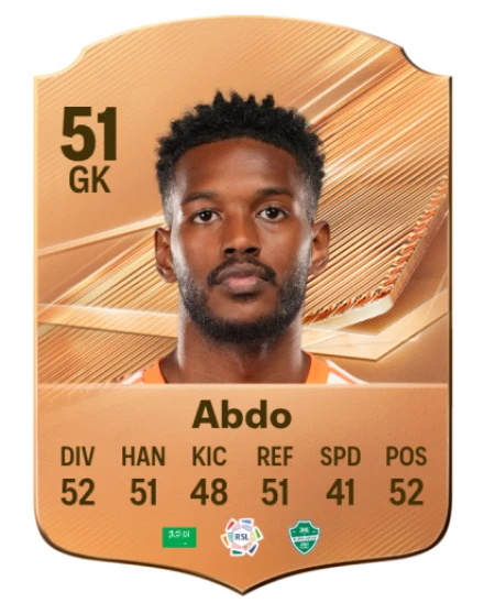 Abdo 51 Bronze GK FC 27 card