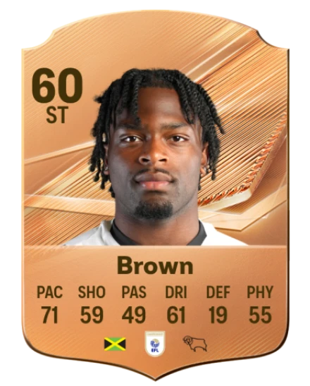 Brown 60 Bronze ST FC 27 card