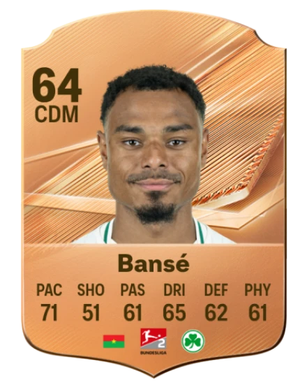 Bansé 64 Bronze CDM FC 27 card