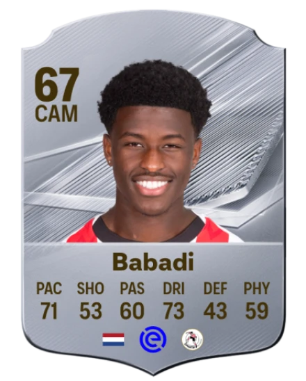 Babadi 67 Silver CAM FC 27 card