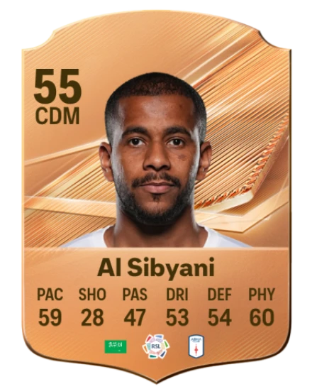 Al Sibyani 55 Bronze CDM FC 27 card