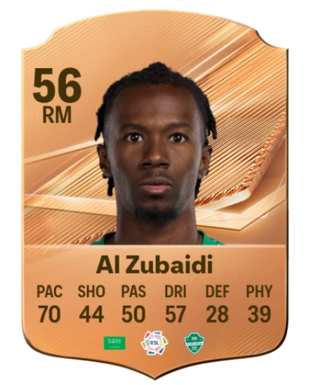 Al Zubaidi 56 Bronze RM FC 27 card
