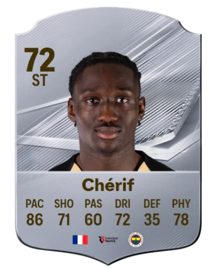 Chérif 72 Silver ST FC 27 card