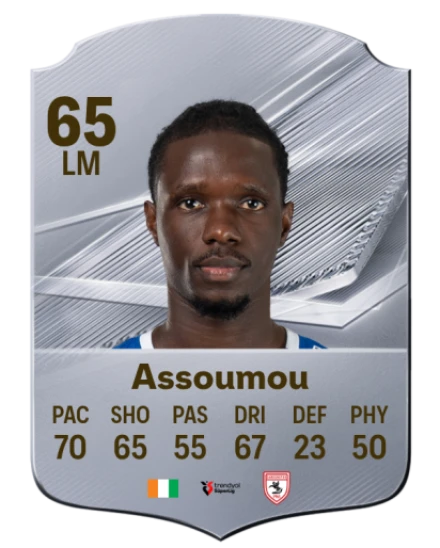 Assoumou 65 Silver LM FC 27 card