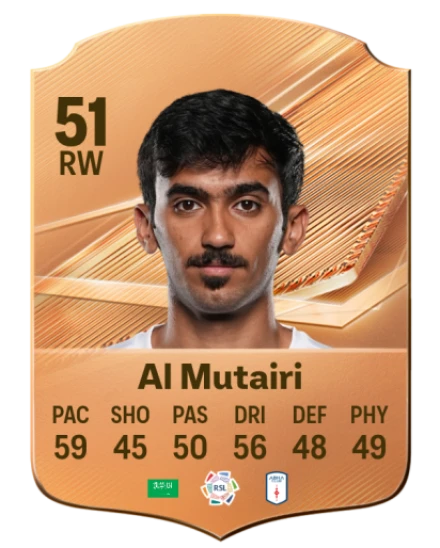 Al Mutairi 51 Bronze RW FC 27 card