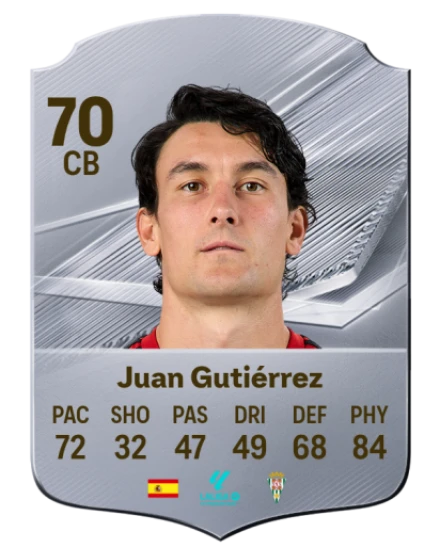 Juan Gutiérrez 70 Common CB FC 26 card