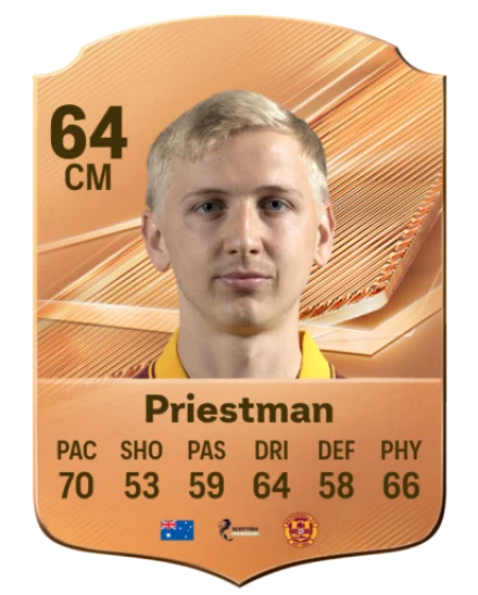 Priestman 64 Bronze CM FC 27 card