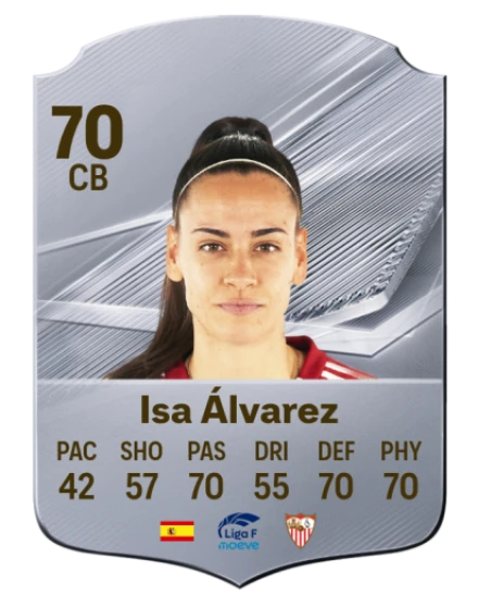 Isa Álvarez 70 Silver CB FC 27 card