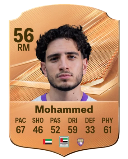 Mohammed 56 Common RM FC 26 card