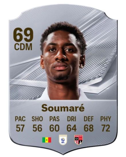 Soumaré 69 Silver CDM FC 27 card