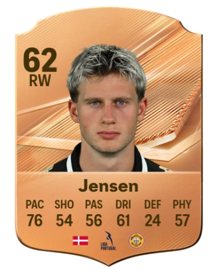 Jensen 62 Bronze RW FC 27 card