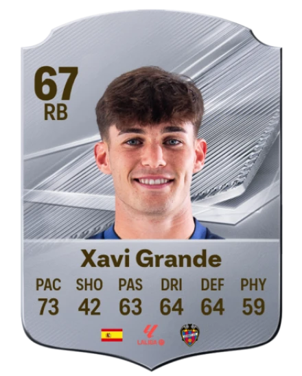 Xavi Grande 67 Silver RB FC 27 card