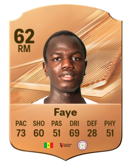 Faye 62 Bronze RM FC 27 card
