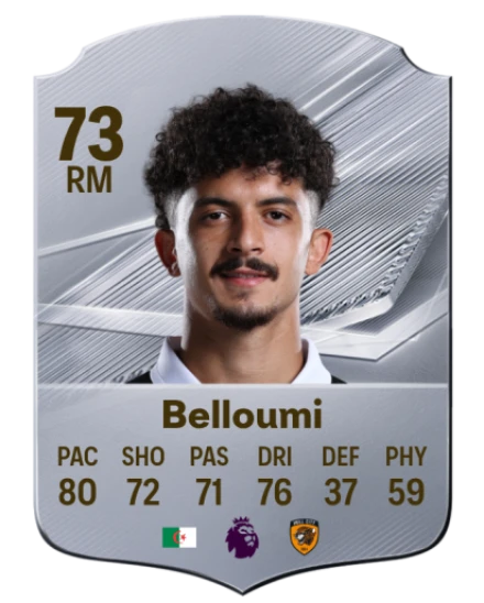 Belloumi 73 Silver RM FC 27 card