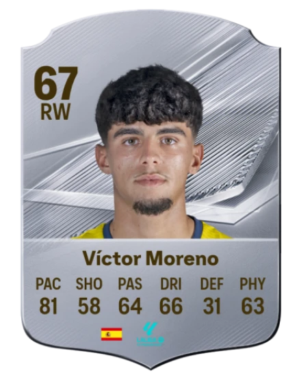 Víctor Moreno 67 Common RW FC 26 card