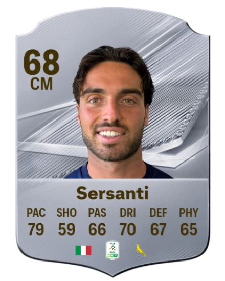 Sersanti 68 Silver CM FC 27 card