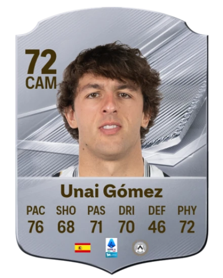 Unai Gómez 72 Common CAM FC 26 card