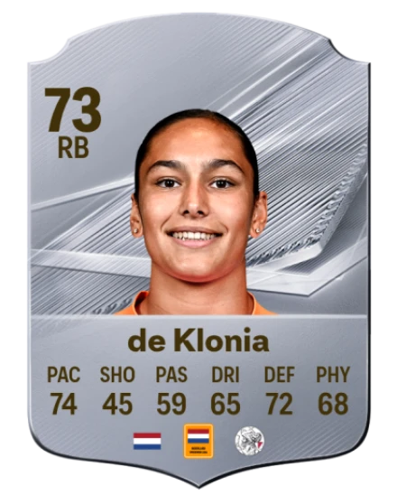 de Klonia 73 Common RB FC 26 card