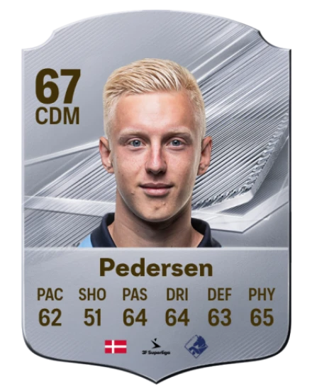 Pedersen 67 Silver CDM FC 27 card