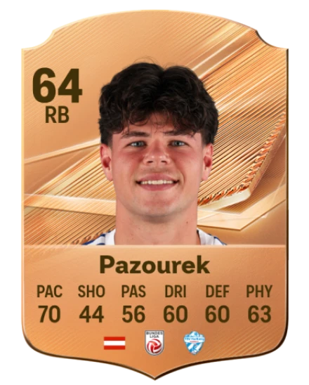 Pazourek 64 Bronze RB FC 27 card
