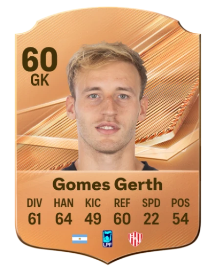 Gomes Gerth 60 Bronze GK FC 27 card