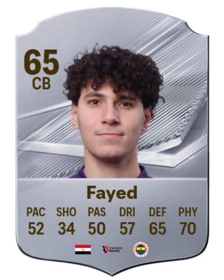 Fayed 65 Silver CB FC 27 card