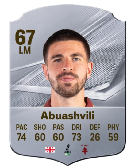 Abuashvili 67 Silver LM FC 27 card