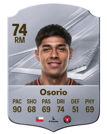 Osorio 74 Rare RM FC 26 card