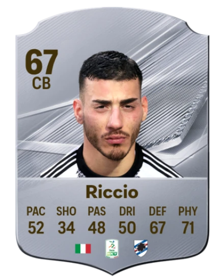 Riccio 67 Silver CB FC 27 card