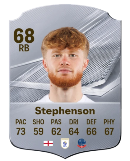 Stephenson 68 Common RB FC 26 card
