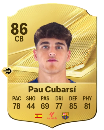 Pau Cubarsí 86 Common CB FC 26 card
