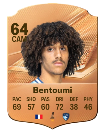 Bentoumi 64 Bronze CAM FC 27 card
