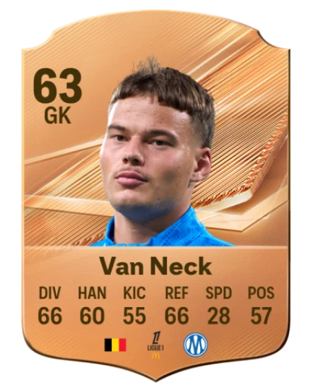 Van Neck 63 Bronze GK FC 27 card