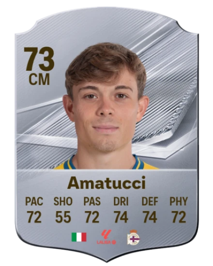 Amatucci 73 Silver CM FC 27 card