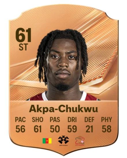 Akpa-Chukwu 61 Bronze ST FC 27 card