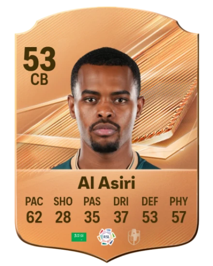 Al Asiri 53 Bronze CB FC 27 card