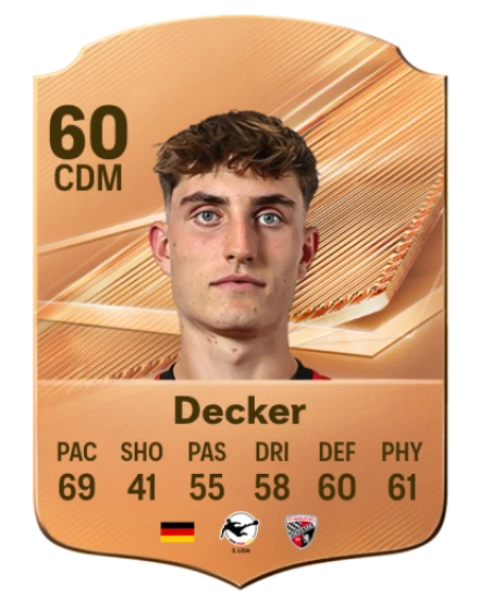 Decker 60 Bronze CDM FC 27 card