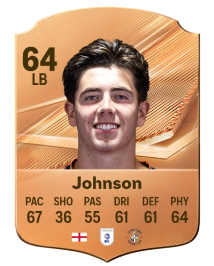 Johnson 64 Bronze LB FC 27 card