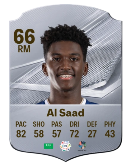 Al Saad 66 Silver RM FC 27 card