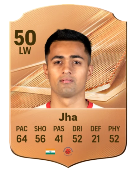 Jha 50 Common LW FC 26 card