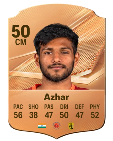 Azhar 50 Bronze CM FC 27 card