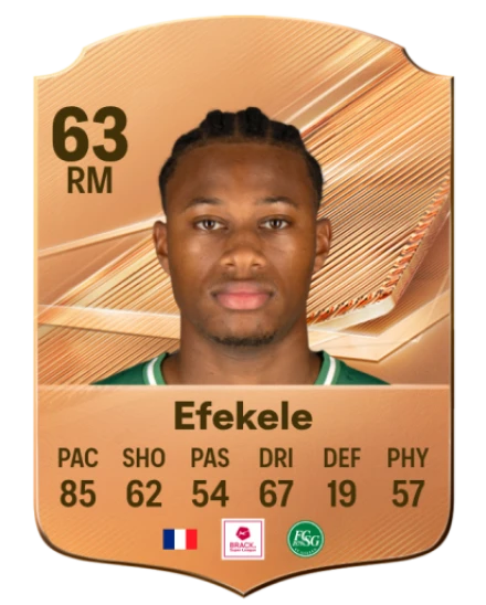 Efekele 63 Bronze RM FC 27 card