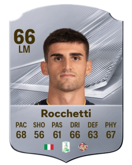 Rocchetti 66 Silver LM FC 27 card