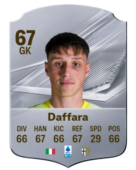 Daffara 67 Silver GK FC 27 card