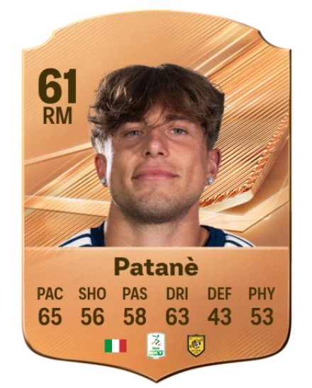 Patanè 61 Bronze RM FC 27 card